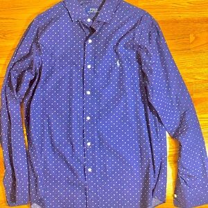 Polo by Ralph Lauren Blue Dress Shirt Tailored Fit